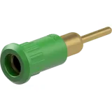 4 mm socket, round plug connection, mounting Ø 8.2 mm, green, 64.3012-25