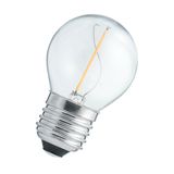 LED Filament G45 E27 240V 1W 2700K Clear