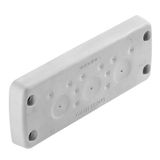 Cable entry plate, Cabtite (cable entry system), TPE, grey, Height: 58 mm, Width: 149.6 mm, Depth: 29.2 mm, -40 °C…90 °C, IP66