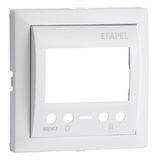 COVER PLATE F/MULTIF CHRONOTHERMOSTAT WHITE