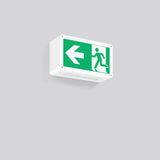 RECHTECK, 3 W, white, on/off Wall luminaires, L 250 B 90 H 140, SBS, 8