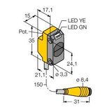Photoelectric Sensor Opposed Mode Sensor (Emitter/Receiver)   QS18VP6RBQ