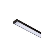 LED PROFILE G surface mounted 1m black matte acrylic/aluminum