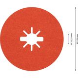 EXPERT R782 Prisma Ceramic X-LOCK Fibre Disc 125 mm, 22.23 mm, G 60
