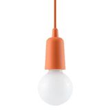 Hanging lamp DIEGO 1 orange E27 1x60W IP20