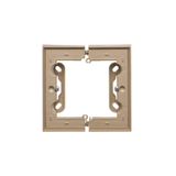 Single surface mounted box - for assembly, champagne matt