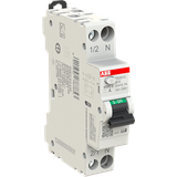 Residual current circuit breaker 1P+N, B Char, 10A, 100ma, 6ka