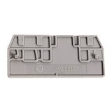 Allen-Bradley 1492-EBL2T End Barrier, For Spring Clamp Type TB, 2 x 28.9 x 63mm (0.08 x 1.14 x 2.48 in), Gray, for Use With 1492-L2T, LG2T