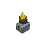 Complete unit with illuminated 4 positions selector, fixing adapter and contacts