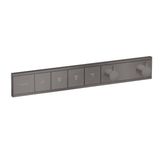 RainSelect shower thermostat, 4 functions, black