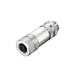 Field attachable connector, M12