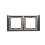 IP44 double frame, Inox, metallized