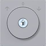 Central blind switch key excl. 0-position A.x/C.x titanium