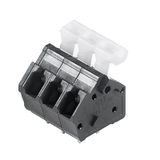 Printed circuit board terminals, 5.00 mm, Number of poles: 8, 135°, Solder pin length (l): 3.5 mm, tinned, black, Tension clamp connection with actuator, Clamping range, max. : 2.5 mm², Box