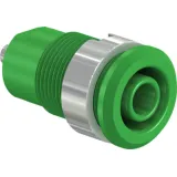 4 mm socket, solder connection, mounting Ø 12.2 mm, CAT III, green, 49.7049-25