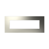 Frame - 1-gang / 7-modules - Niessen logo - S - Nickel