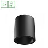 CHLOE COMPLETE SURFACE 7W CCT 230V 45ST IP20 FI90X100MM BLACK ROUND