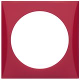 Frame 1gang, Integro Flow, red glossy