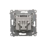 Key for a double roller blind for switches and electronic controllers, anthracite
