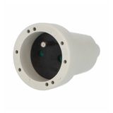 Connector 2107-G IP20/230V/16A - domestic, PVC, gray
