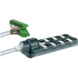 EXACT12, 8XM12, 5-POLE, MOULDED CABLE 7.5m PUR/PVC 16x0,34+3X0.75,