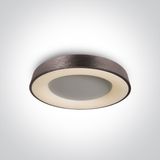 BRUSHED BROWN PLAFO 50W WW IP20 230V