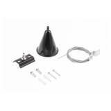 Suspension mounting kit for 1-phase system, black