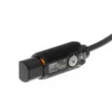 Photoelectric sensor, M18 threaded barrel, radial type, plastic, red L E3RA2001H