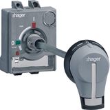 Rotary handle on door for P160