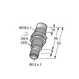 Inductive Sensor For the Food Industry   NI15U-EM18WD-AN6X-H1141