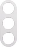 Frame 3gang, R.classic, p. white glossy