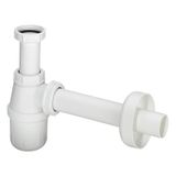Bottle trap without outlet 11/4"x40, white