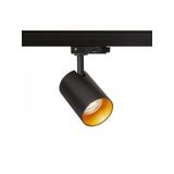 CONNOR for 3-circuit tracks black/gold 230V LED GU10 10W