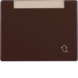 Intermediate ring hinged cover, flat, lab. field, arsys, brown glossy