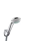 Crometta 85 Vario/Porter'C set: shower head with holder and shower hose 1.60m, chrome