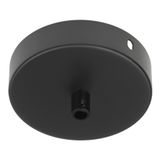 Ceiling Cup Metal Black + Black Cord Grip