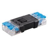 Connector with lever, plug + socket, IP20, 3-pole, 0.5-4mm2