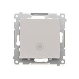 Interdediate switch with LED indicator light, 10AX, light gray matt