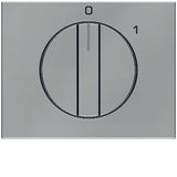 Cover. for rotary switch. birch K.1/K.5, stainless steel