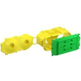 Concr. constr., B1 one-gang box, 2-part for Ital. instal. accessories, 3 modules