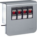 acc.box SL20055 socket+4 loudsp alu
