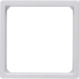 Adapter ring for centre plate 50 x 50 mm, Q.1/Q.3, p. white velvety