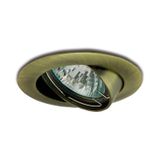 MOVEABLE DOWNLIGHT CAST, gold antik VPD-LR50/ZA