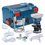 GKF 18V-8 Plunge Kit (baretool, 8mm collet, plunge base, fixed base, L-Boxx)