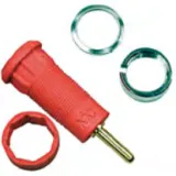 1.5 mm panel socket, round plug connection, mounting Ø 10.5 mm, green, 65.3300-25