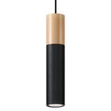 PABLO HANGING LAMP BLACK GU10 1X40W IP20