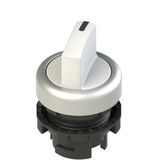 Illuminated short handle selector, 2 positions white with marking