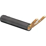 Adapter, cable lug 2-4.1 mm to 4 mm socket, black, CAT II, 23.0440-21