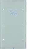 Touch sensor 2g thermostat, display, intg bus coupl. , KNX-R.3, glass 