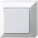 Bell switch 1P 10A 250V IP44 surface white